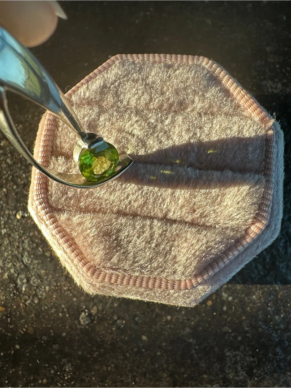 Sterling Silver Peridot Pendant